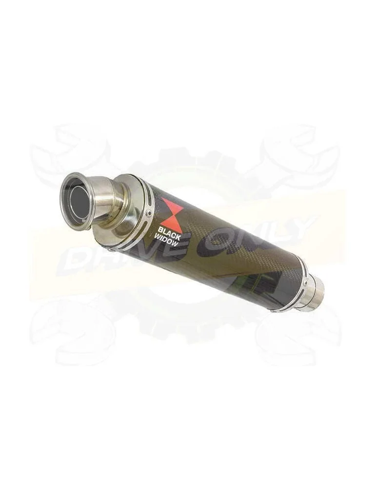 ZX10R ZX10-R E8F E9F E10F 08 09 10 Tube de raccord & Silencieux Rond En Carbone 350mm