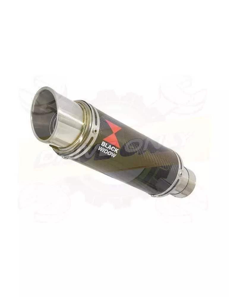 ZX10R ZX10-R E8F E9F E10F 08 09 10 Tube de raccord & Silencieux GP Rond En Carbone & Canule en Titane 230mm