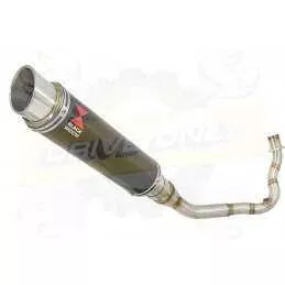 Vespa LX 125 IE (3V) Ligne complète & Silencieux GP Rond En Carbone 350mm