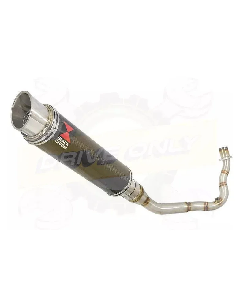 Vespa LX 125 IE (3V) Ligne complète & Silencieux GP Rond En Carbone 350mm