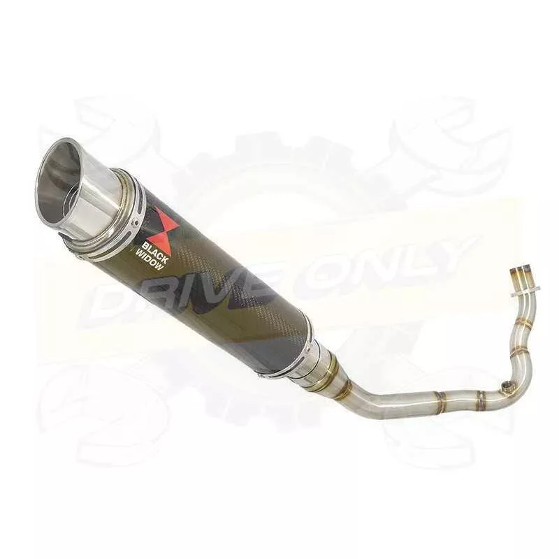Vespa LX 125 IE (3V) Ligne complète & Silencieux GP Rond En Carbone 350mm