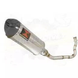 Vespa LX 125 IE (3V) Ligne complète & Silencieux Ovale En Inox + Canule En Carbone 300mm