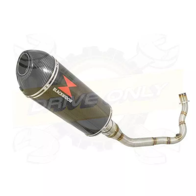 Vespa LX 125 IE (3V) Ligne complète & Silencieux Ovale En Carbone 300mm