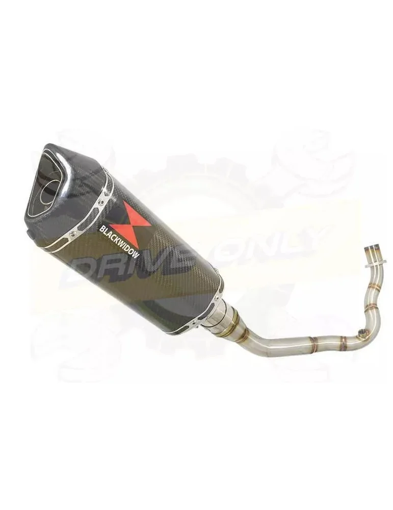 Vespa LX 125 IE (3V) Ligne complète & Silencieux Hexagonale En Carbone 300mm