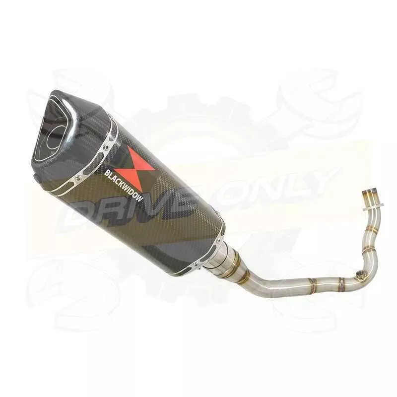 Vespa LX 125 IE (3V) Ligne complète & Silencieux Hexagonale En Carbone 300mm