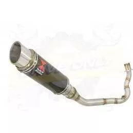 Vespa LX 125 IE (3V) Ligne complète & Silencieux GP Rond En Carbone + Canule en Titane 230mm