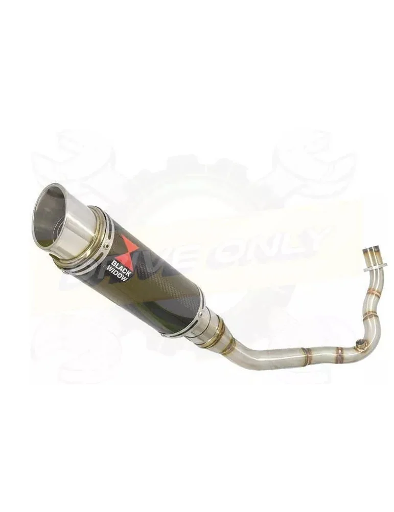 Vespa LX 125 IE (3V) Ligne complète & Silencieux GP Rond En Carbone 230mm