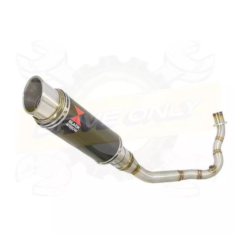 Vespa LX 125 IE (3V) Ligne complète & Silencieux GP Rond En Carbone 230mm