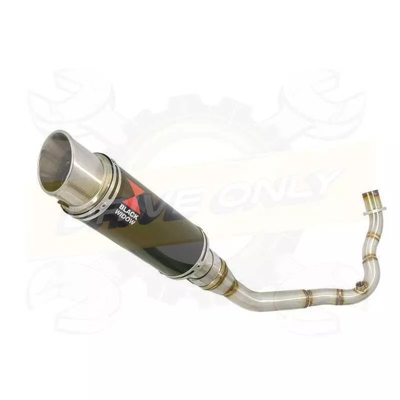 Vespa LX 125 IE (3V) Ligne complète & Silencieux Rond GP Style Noir En Inox 230mm