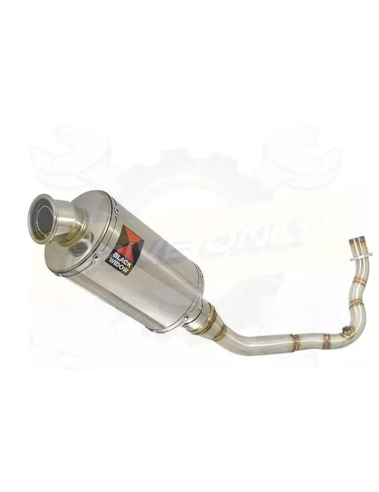 Vespa LX 125 IE (3V) Ligne complète & Silencieux Ovale En Inox 230mm