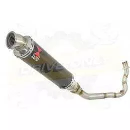 Vespa LX 150 IE (3V) Ligne complète & Silencieux Rond En Carbone 350mm