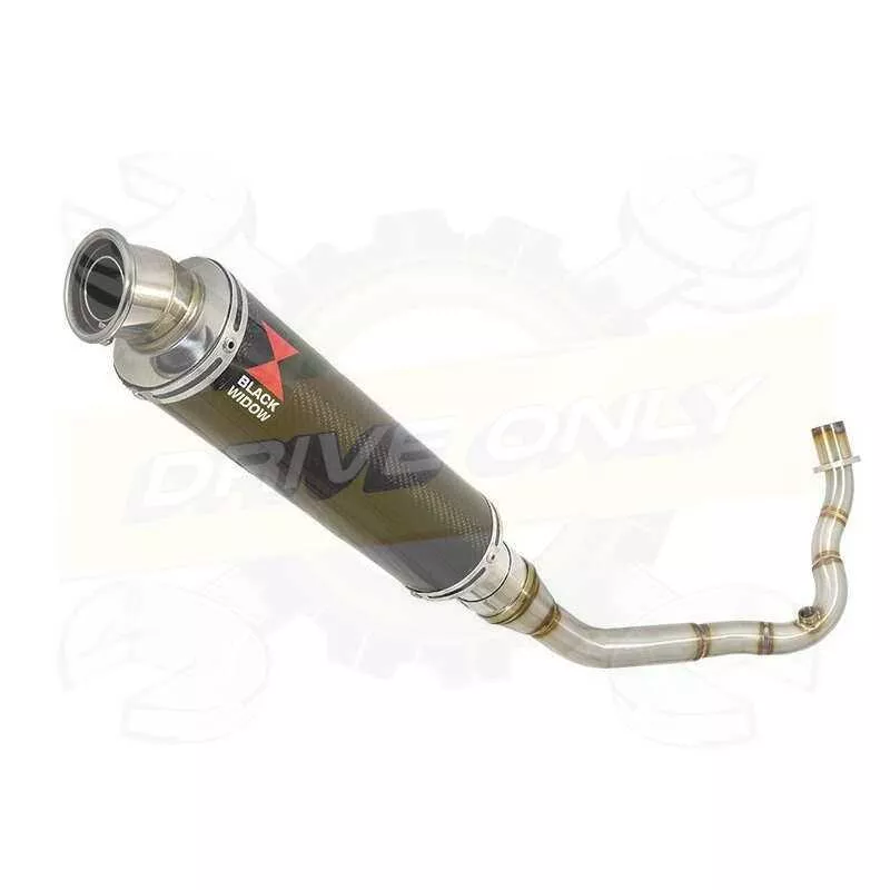 Vespa LX 150 IE (3V) Ligne complète & Silencieux Rond En Carbone 350mm