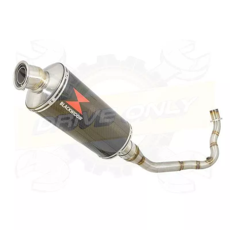 Vespa LX 150 IE (3V) Ligne complète & Silencieux Ovale En Carbone 300mm