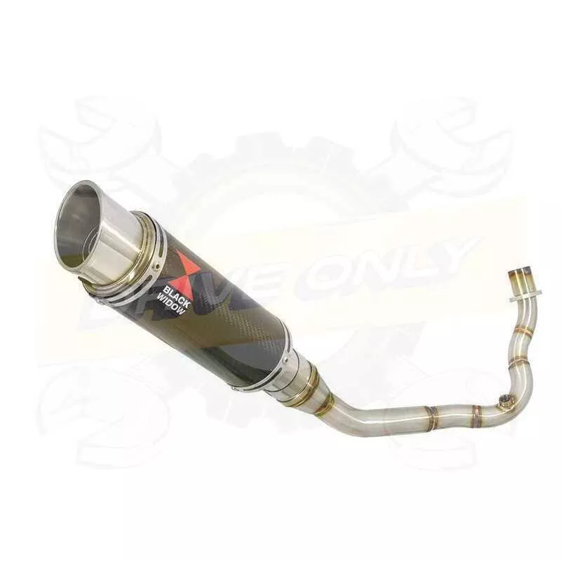 Vespa LX 150 IE (3V) Ligne complète & Silencieux GP Rond En Carbone + Canule en Titane 230mm