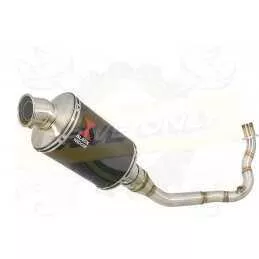 Vespa LX 150 IE (3V) Ligne complète & Silencieux Ovale Noir En Inox 230mm