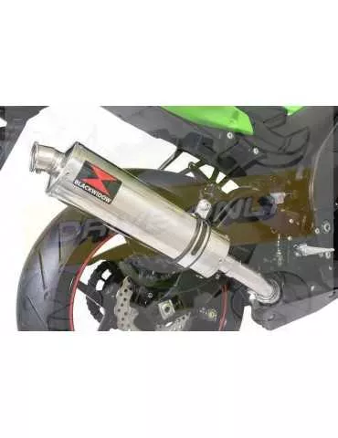 ZX10R ZX10-R E8F E9F E10F 08 09 10 Tube de raccord & Silencieux Ovale en Inox 300mm