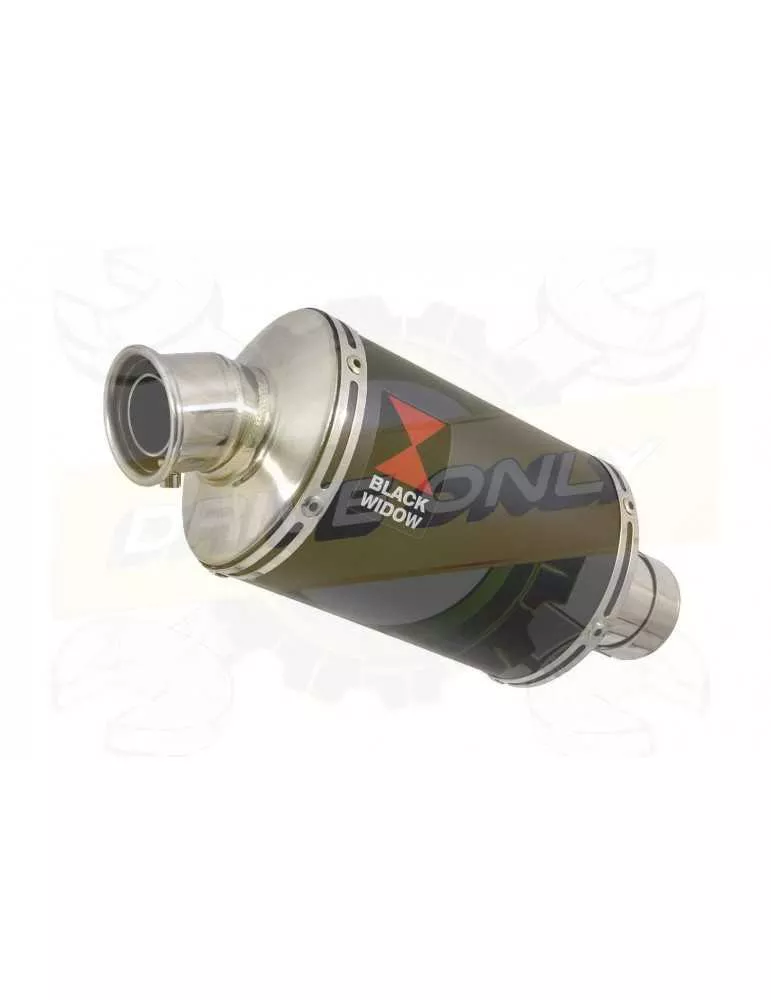 KTM 200 Duke 2011-2016 Decata Silencieux Kit & Silencieux Ovale Noir En Inox 230mm