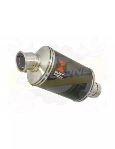 KTM RC 200 2011-2016 Decata Silencieux Kit & Silencieux Ovale Noir En Inox 230mm