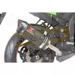 ZX10R ZX10-R E8F E9F E10F 08 09 10 Tube de raccord & Silencieux Hexagonale En Carbone 300mm