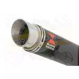 KTM RC 200 2011-2016 Decata Silencieux Kit & Silencieux GP Rond Noir En Inox 230mm