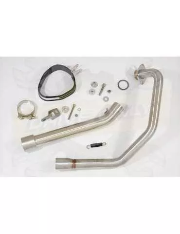 KSR Code X 125 2012-2017 Ligne complète + Silencieux Tri Ovale en Inox + Canule en Carbone 250mm