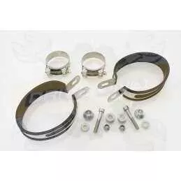 Twin 300mm Oval Stainless Steel Slip On Silencers