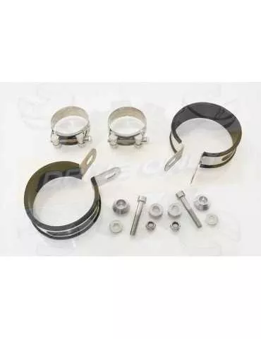 Twin 230mm Round GP Style Carbon Fibre Slip On Silencers