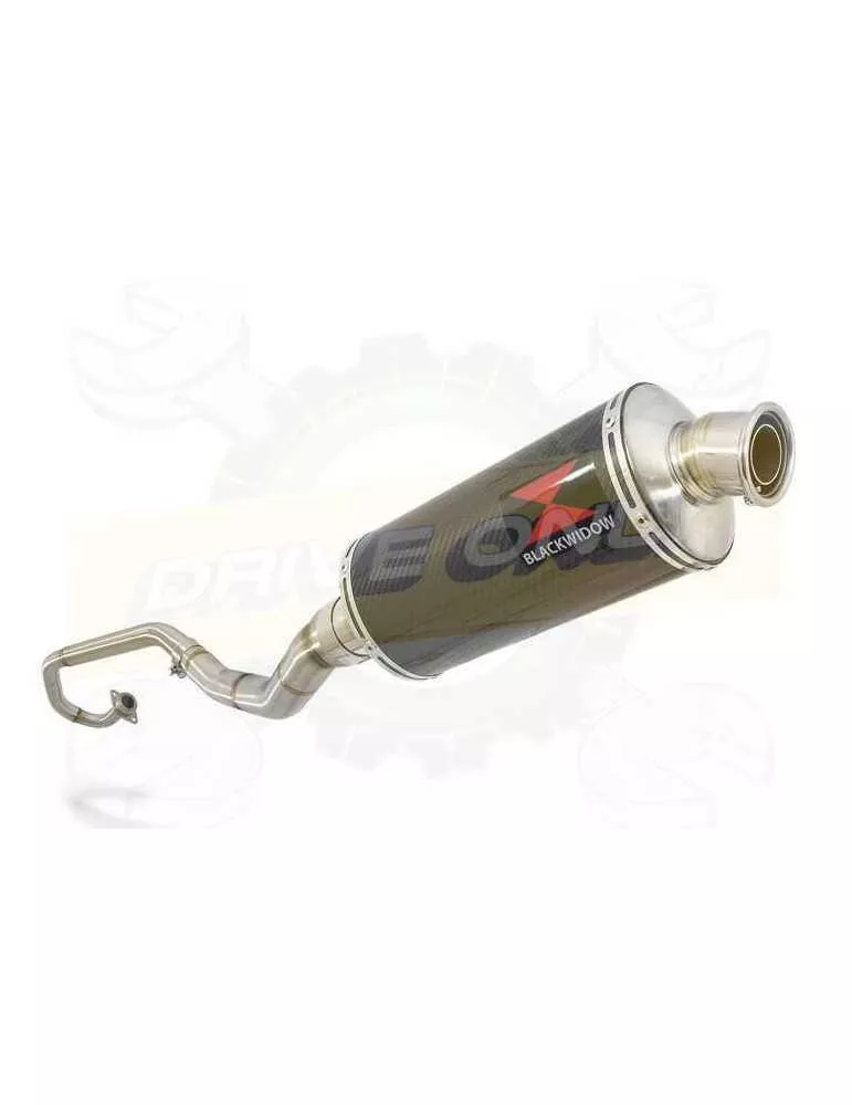 WR 125 R/X 2009/2018 Décatalyseur Ligne complète & Silencieux Ovale En Carbone 300mm