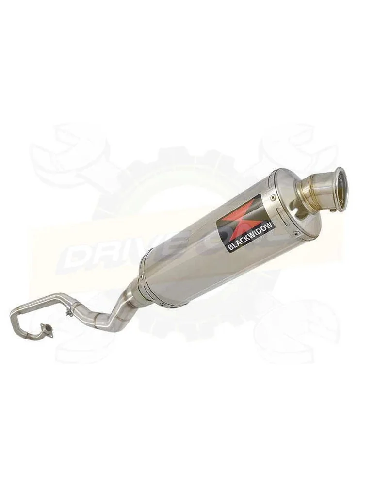 WR 125 R/X 2009/2018 Décatalyseur Ligne complète & Silencieux Rond En Inox 300 mm