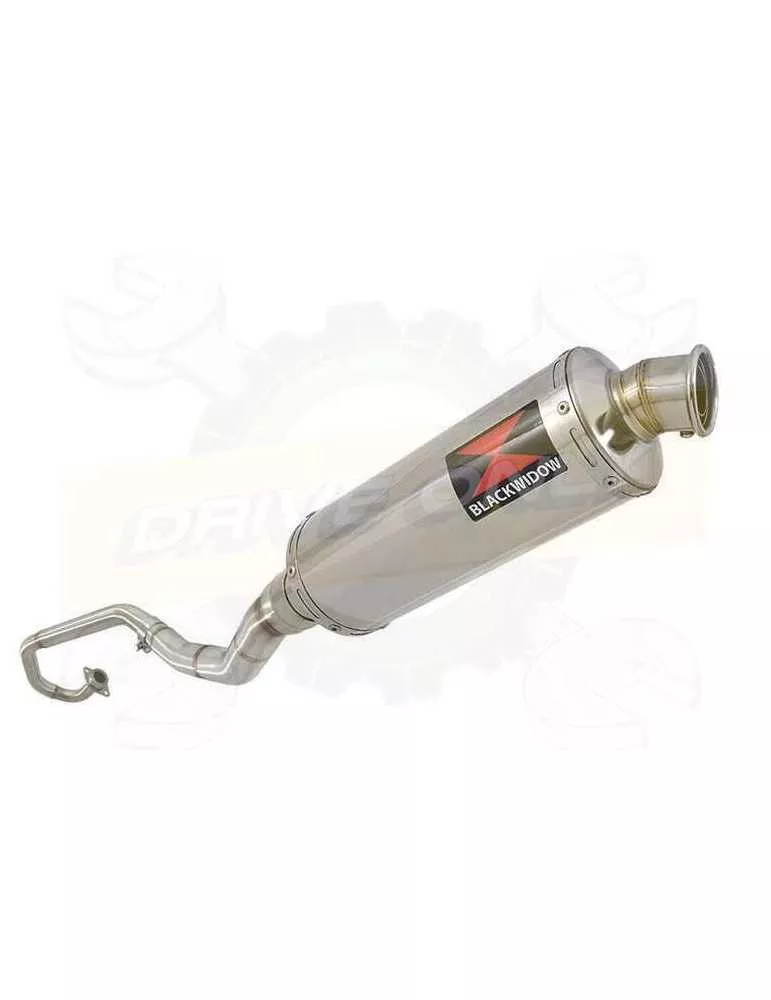 WR 125 R/X 2009/2018 Décatalyseur Ligne complète & Silencieux Rond En Inox 300 mm