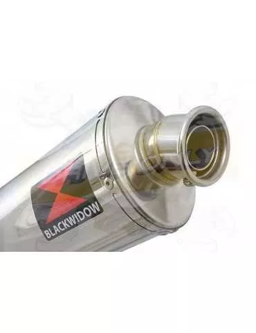 WR 125 R/X 2009/2018 Décatalyseur Ligne complète & Silencieux Rond En Inox 300 mm