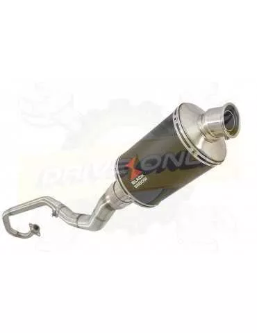 WR 125 R/X 2009/2018 Décatalyseur Ligne complètes & Silencieux Ovale Noir En Inox 230mm