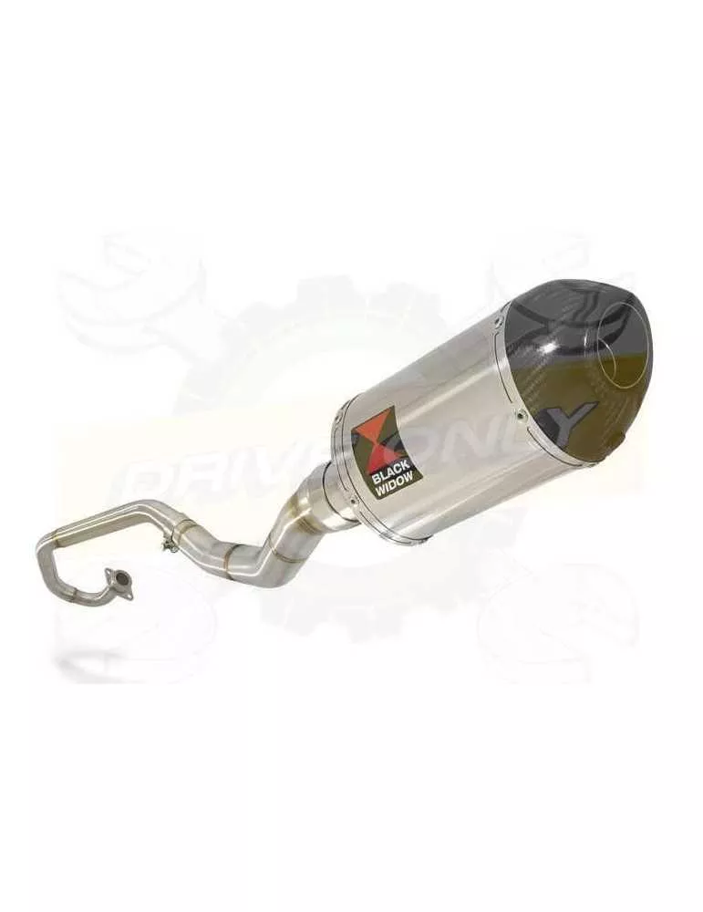 WR 125 R/X 2009/2018 Décatalyseur Ligne complètes & Ovale Silencieux En Inox + Carbon Tip 200mm
