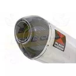 XJ6 Diversion F & N 2009-2015 Passage Haut Décatalyseur Ligne complète & Silencieux Ovale En Inox + Canule En Carbone 200mm