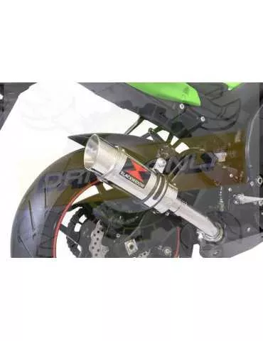 ZX10R ZX10-R E8F E9F E10F 08 09 10 Tube de raccord & Silencieux Rond En Inox 200mm