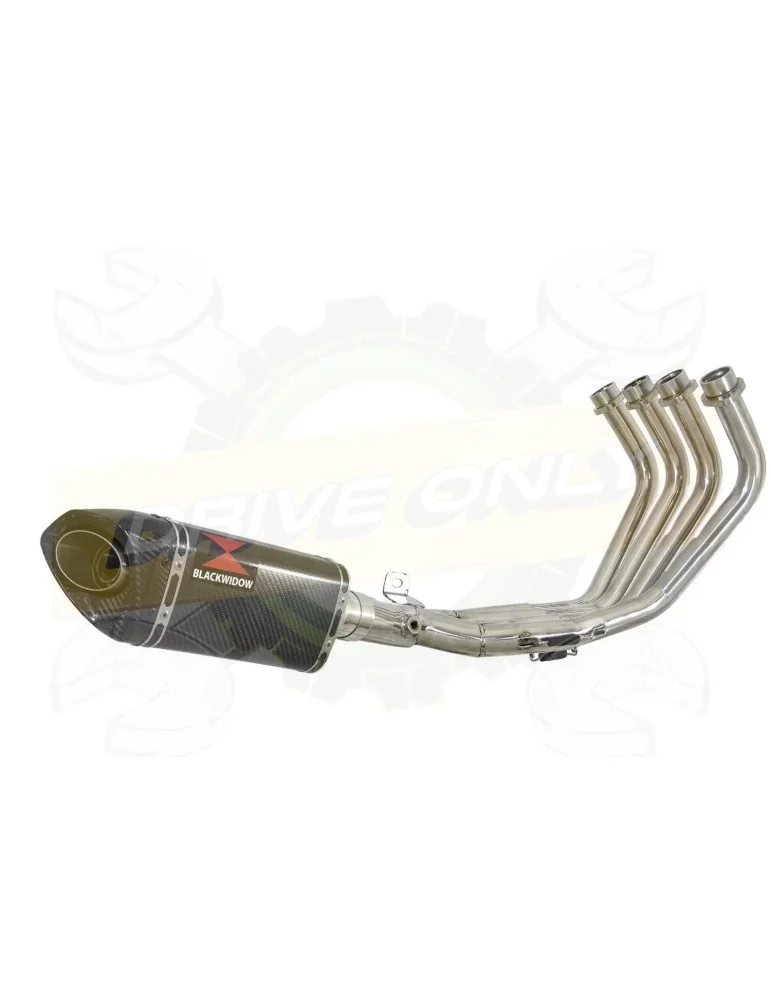 XJ6 09-15 Passage Bas Décatalyseur Ligne complète & Silencieux Tri Ovale En Carbone 250mm