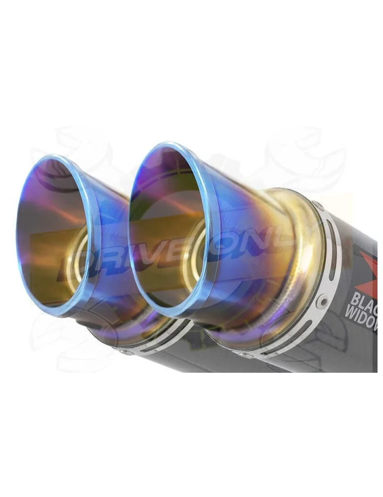 XT 660 XT660X XT660R 2004-2016 Kit Silencieux GP Style Rond En Carbone + Canule en Inox Anodisé 230mm