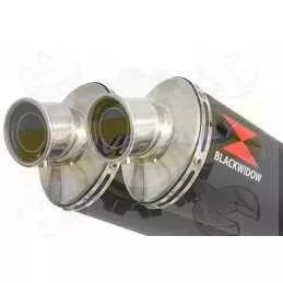 XT 660 XT660X XT660R 2004-2016 Kit Silencieux Ovale Noir En Inox 400mm