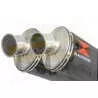XT 660 XT660X XT660R 2004-2016 Kit Silencieux Ovale Noir En Inox 400mm