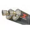 XT 660 XT660X XT660R 2004-2016 Kit Silencieux Rond Noir En Inox 300mm