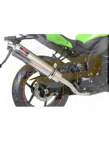 ZX10R ZX10-R E8F E9F E10F 08 09 10 Exhaust De Cat tube de raccord & Rond Stainless Silencieux Kit 450mm