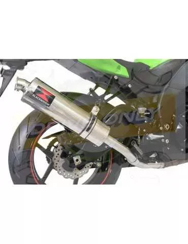 ZX10R ZX10-R E8F E9F E10F 08 09 10 Decata / Tube de raccord & Silencieux Ovale en Inox 400mm