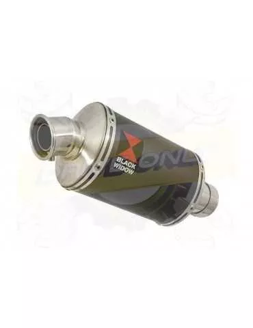 ZX10R ZX10-R E8F E9F E10F 08 09 10 Tube de raccord & Silencieux Ovale Noir En Inox 230mm