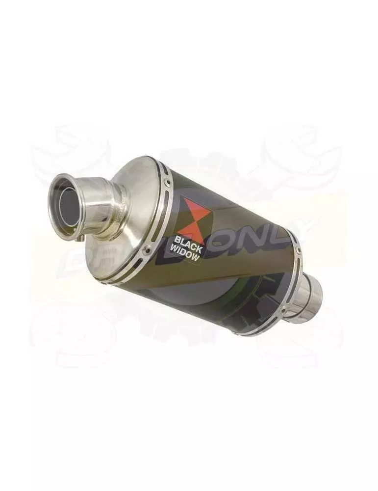 ZX10R ZX10-R E8F E9F E10F 08 09 10 Tube de raccord & Silencieux Ovale Noir En Inox 230mm