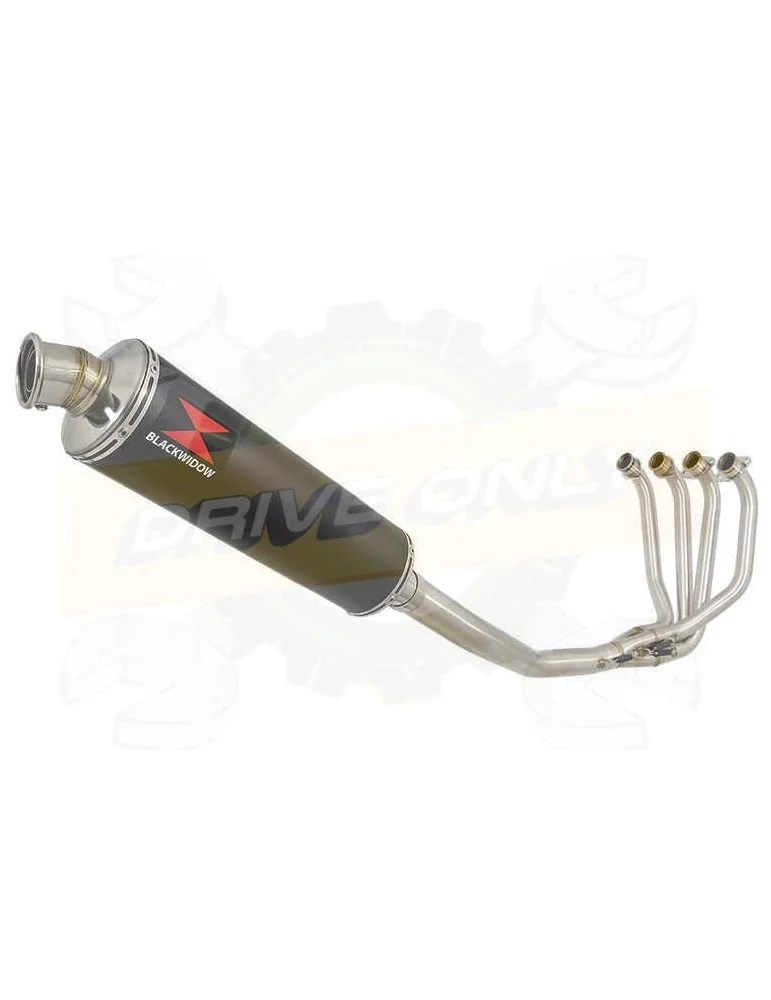 ZRX1100 ZRX 1100 Ligne complètes & Rond Noir Silencieux En Inox 400mm