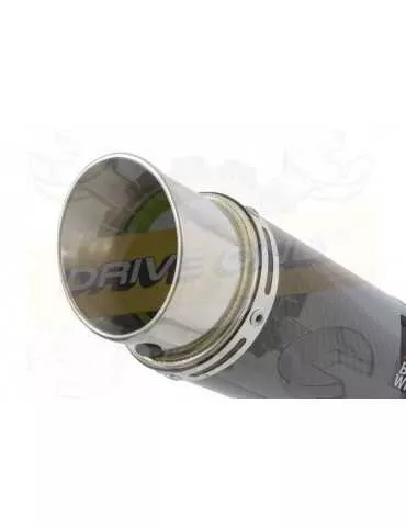 Vespa GTV 300 Via Montenapoleone 2010 Ligne complète & Silencieux Rond En Carbone 200mm