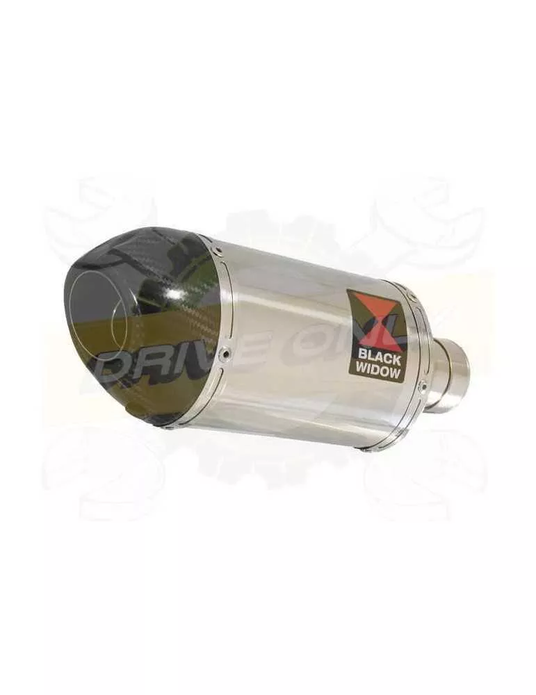 Vespa GTV 300 4T 4V ie 2009 - 2013 Ligne complète & Silencieux Ovale En Inox + Canule En Carbone 200mm