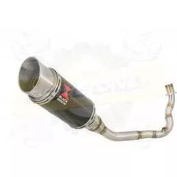 Vespa LX 125 IE (3V) Ligne complète & Silencieux Rond En Carbone 200mm