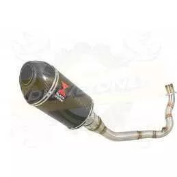 Vespa LX 125 IE (3V) Ligne complète & Silencieux Ovale En Carbone 200mm