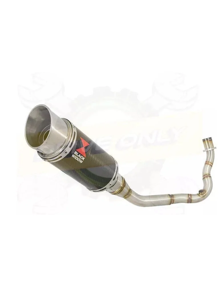 Vespa LX 150 IE (3V) Ligne complète & Silencieux Rond En Carbone 200mm